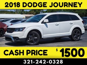 2018 DODGE JOURNEY 3 ROW - $1500 CASH PRICE!