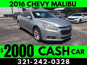 CASH CAR! 2016 CHEVY MALIBU! - $2000 PRICE!