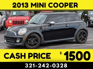 2013 MINI COOPER - $1500 CASH PRICE!