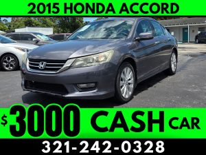 2015 HONDA ACCORD! - $3000 CASH CAR!