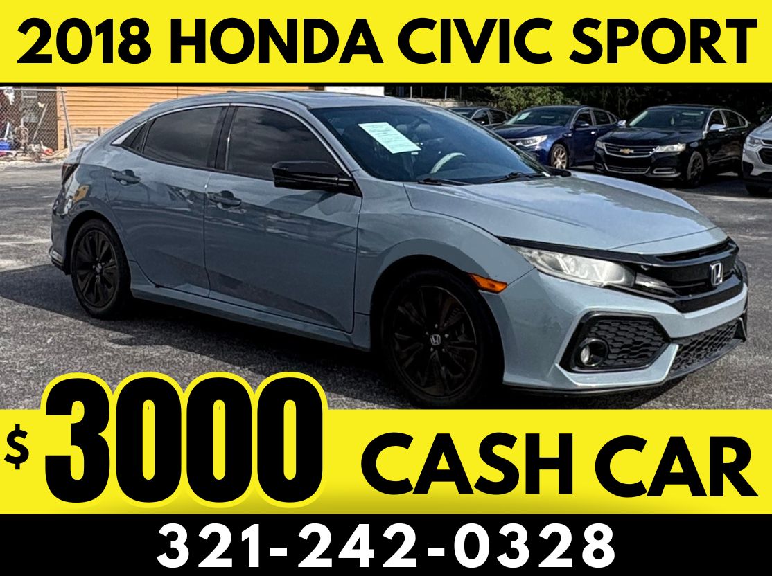 2018 HONDA CIVIC SPORT HATCH – $3000 CASH PRICE