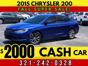 CASH CAR! 2015 CHRYSLER 200 - $2000 PRICE!