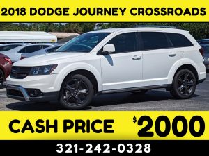 2018 DODGE JOURNEY CROSSROADS 3 ROW - $2000 CASH CAR!