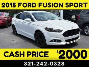 2015 FORD FUSION SPORT - $2000 CASH CAR