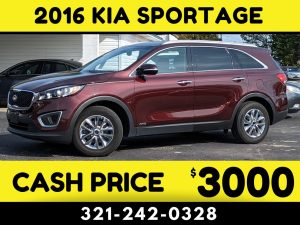 2016 KIA SORENTO 3 ROW - $3000 CASH CAR!