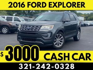 2016 FORD EXPLORER 3 ROW - $3000 CASH CAR!!!