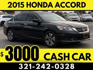 2015 HONDA ACCORD - $3000 CASH CAR!