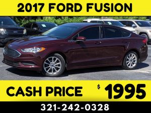 2017 FORD FUSION SPORT - $2000 CASH PRICE!