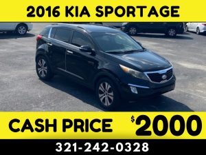 2016 KIA SPORTAGE - $2000 CASH CAR!