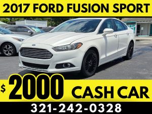 2017 FORD FUSION SPORT - $2000 CASH PRICE!