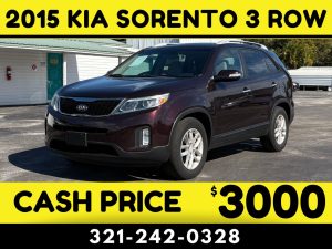2015 KIA SORENTO 3 ROW - $3000 CASH CAR!
