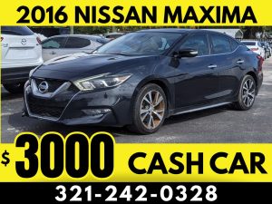 2016 NISSAN MAXIMA - $2995 CASH PRICE!