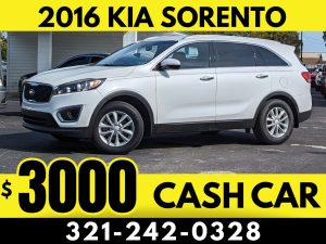 2016 KIA SORENTO - $3000 CASH CAR!