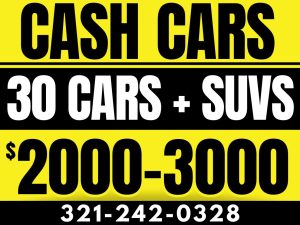 20 CASH CARS FOR $2000 CASH PRICE