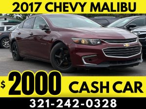 2017 CHEVY MALIBU - $2000 CASH CAR!