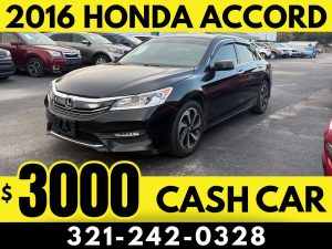 2016 HONDA ACCORD  - $3000 CASH CAR!