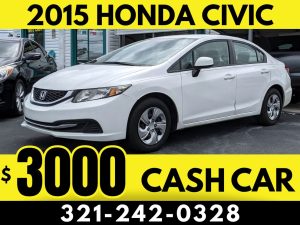 2015 HONDA CIVIC - $3000 CASH CAR!